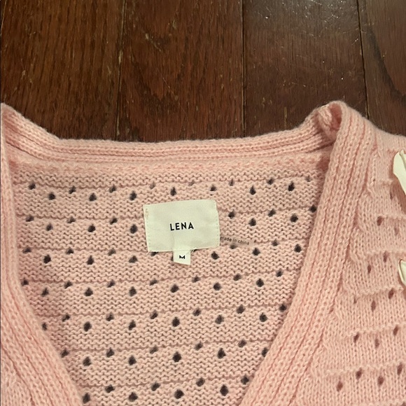 Pink Knit Sweater with Ribbon Details - Picture 5 of 7